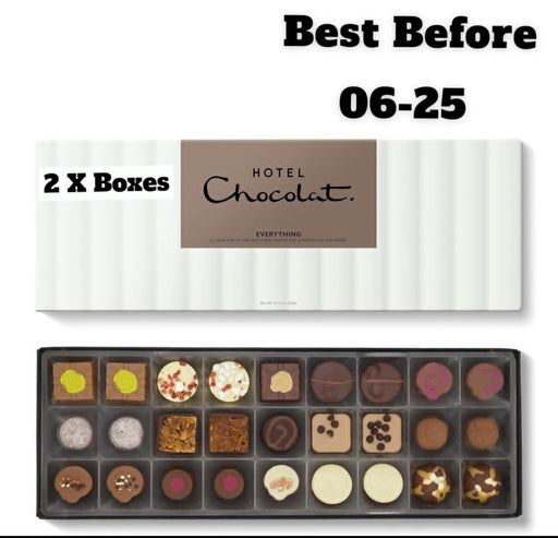 2X Hotel Chocolat everything Sleekster 295g - 27-Piece Milk, Dark and White Liqueur Chocolate Box - Suitable for Vegetarians - Gifts for Birthday, Thank.  BBE 06-25 RRP £40 Sale price £21.99