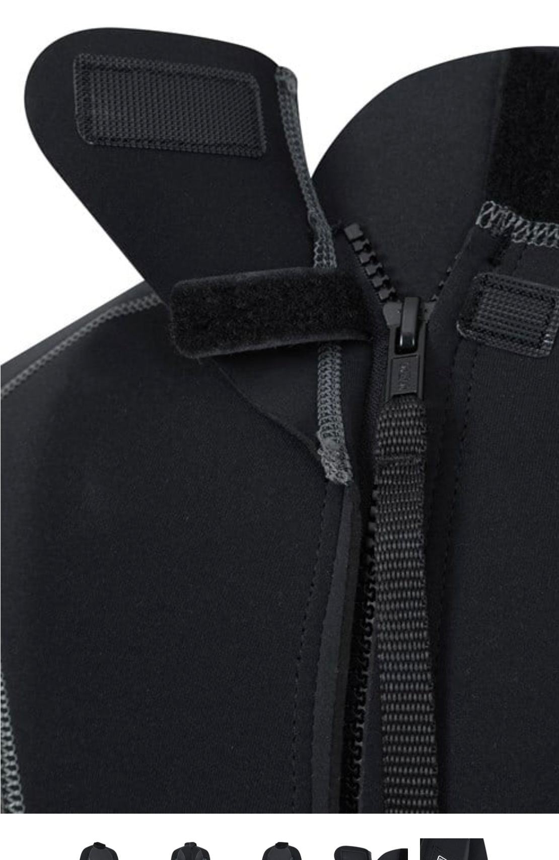 Mountain Warehouse Mens black / Grey 2.5mm Thickness Full Wetsuit - UPF 50+, Contour Fit, Adjustable Neck, Rubber Panel for Improved Grip - Long Sleeve Spring Summer Wet Suit for Bodyboarding & Surfing