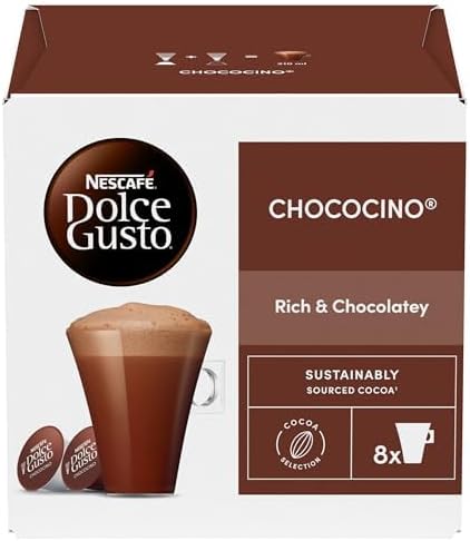 NESCAFÉ DOLCE GUSTO Chococino Hot Chocolate Pods (Total 24 Servings)