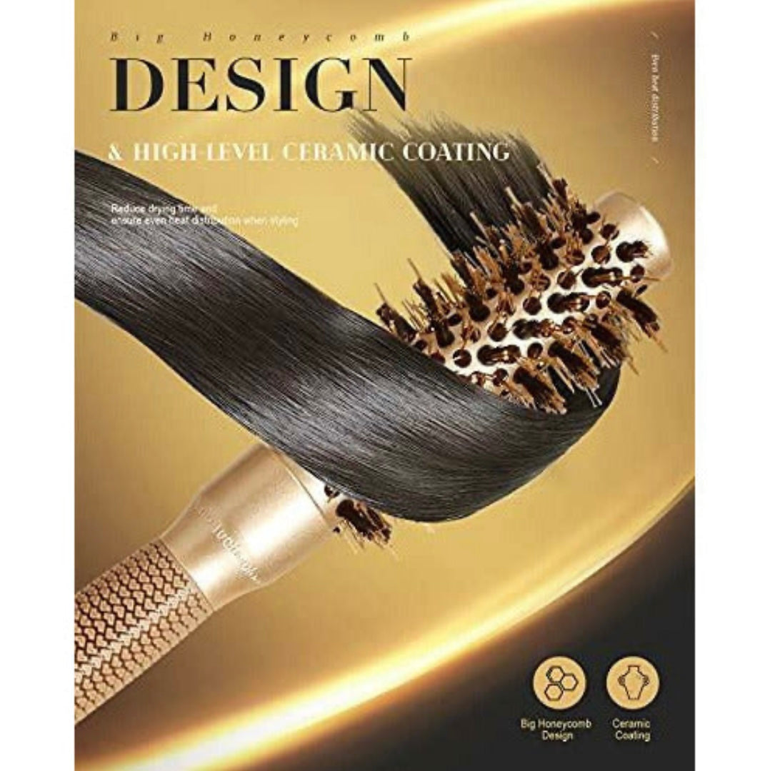 SUPRENT Round Brush 2.1 Inch (Barrel 1''/25mm)?Round Hair Brush for Blow Dry,Boar Bristle Brush Hair Dryer Brush,Round brush for Styling Curling Hair