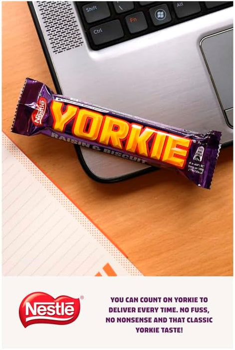 24X44g Nestlé Yorkie Raisin and Biscuit Milk Chocolate Bars  BBE 05-25 RRP £24.99 Sale price £11.49