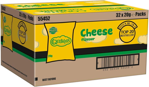32X20g Walker Quavers Cheese Snacks Crisps BBE 13-09-25 RRP £25 Sale £10