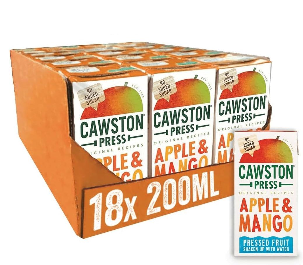 Cawston Press Apple & Mango Flavoured Water (18x200ml)