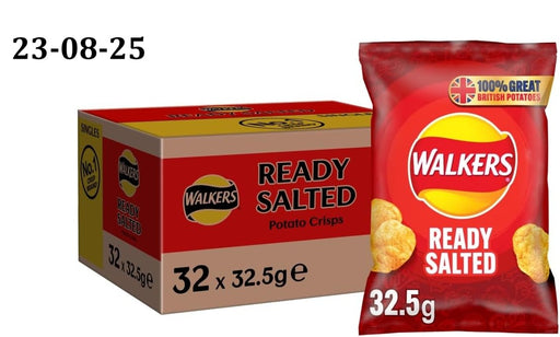 32 X 32.5g Walkers Ready Salted Crisps BBE 23-08-25 RRP £24.99 Sale price £14.99