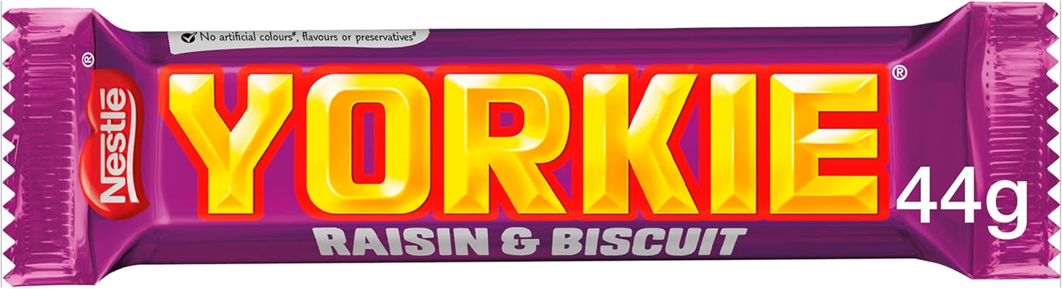 24X44g Nestlé Yorkie Raisin and Biscuit Milk Chocolate Bars  BBE 05-25 RRP £24.99 Sale price £11.49