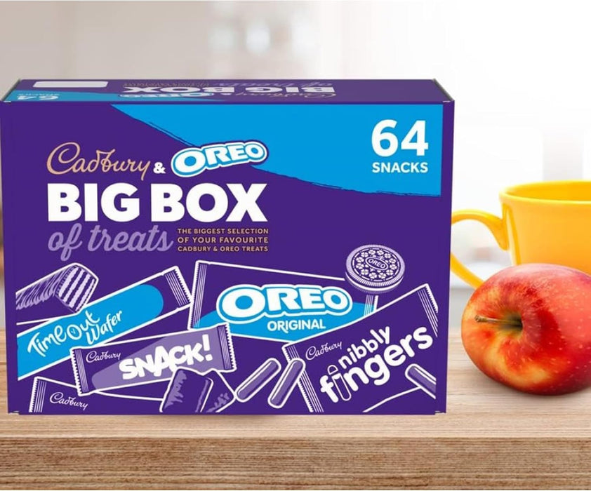 Cadbury & OREO Big Box of Treats, 64 Assorted Chocolates and Snacks  BBE 17-10-25 RRP £20 Sale price £10.99