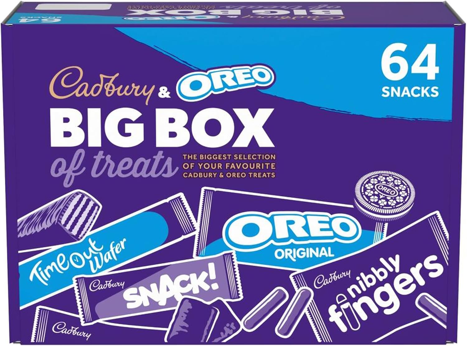 Cadbury & OREO Big Box of Treats, 64 Assorted Chocolates and Snacks  BBE 17-10-25 RRP £20 Sale price £10.99