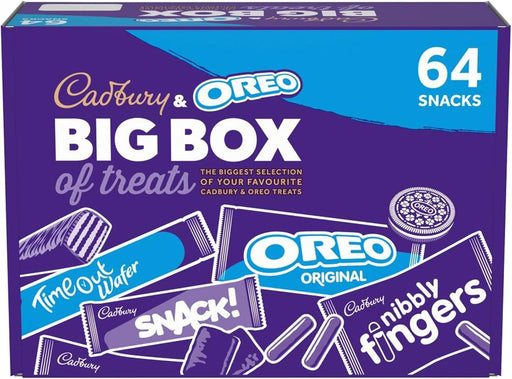 Cadbury & OREO Big Box of Treats, 64 Assorted Chocolates and Snacks  BBE 17-10-25 RRP £20 Sale price £10.99