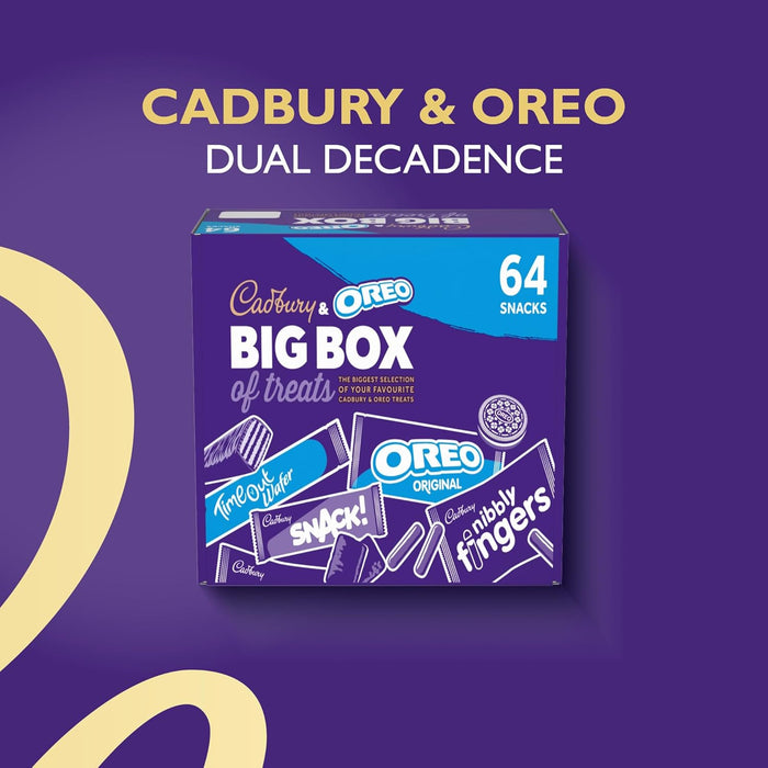 Cadbury & OREO Big Box of Treats, 64 Assorted Chocolates and Snacks  BBE 17-10-25 RRP £20 Sale price £10.99
