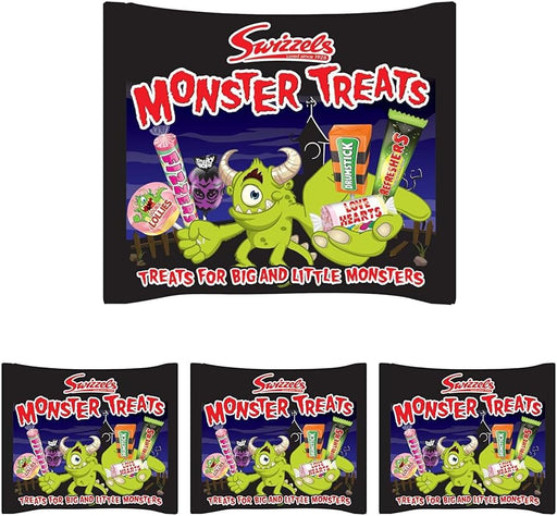 4X Swizzles Monster Treats Bag 440g - Perfect Halloween Sweets, Fun Swizzles Candy for Trick or Treat, Parties Sharing (Pack of 4)  BBE 2-26 RRP £17 Sale price £6.49