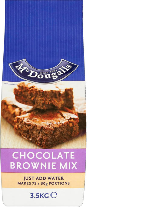 McDougalls Chocolate Brownie Dessert Mix, 3.5 kg Bag BBE 06-25 RRP £15 Sale £7.99