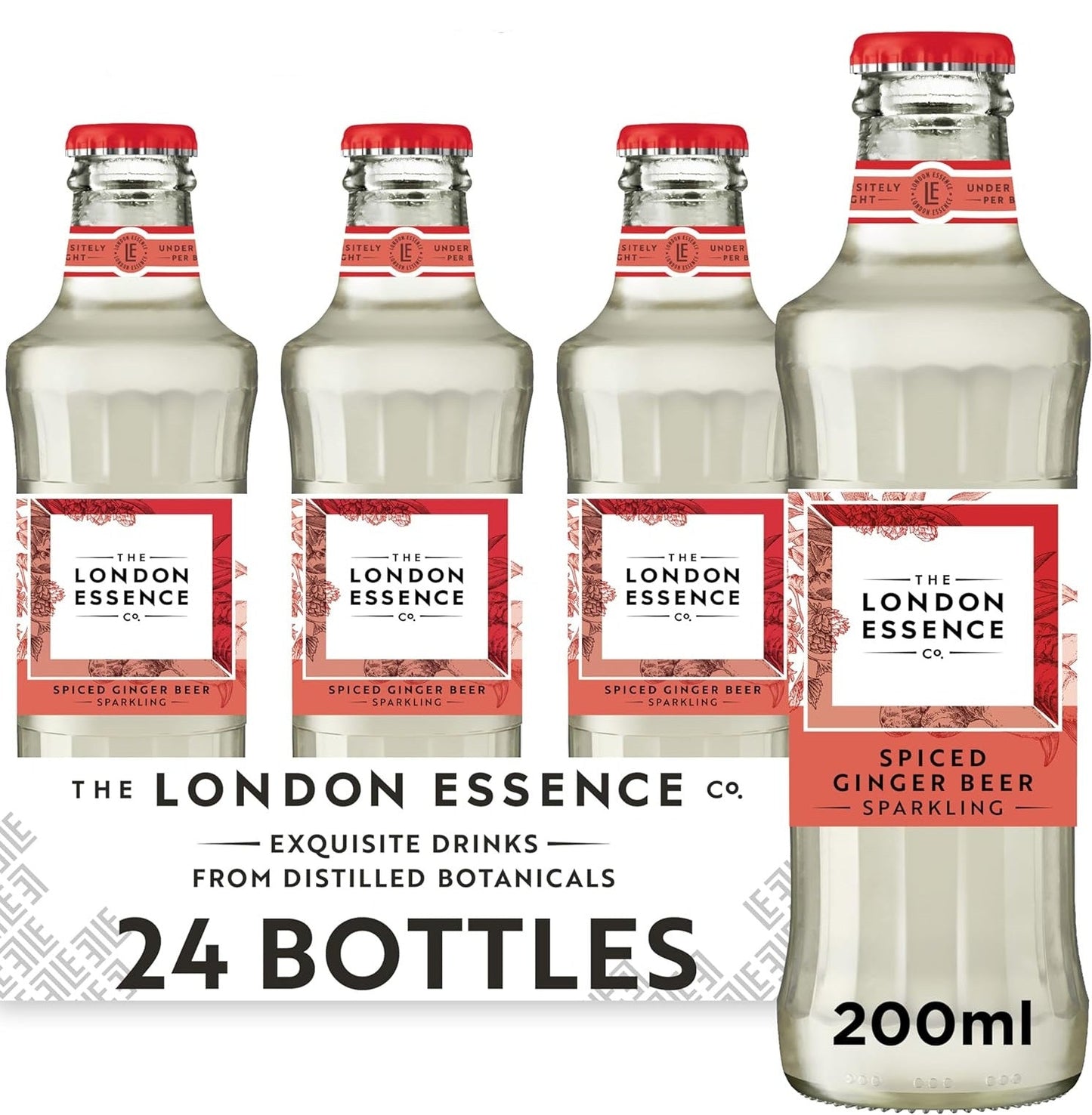 The London Essence Co. Ginger Beer Premium Cocktail Mixer (24x200ml)