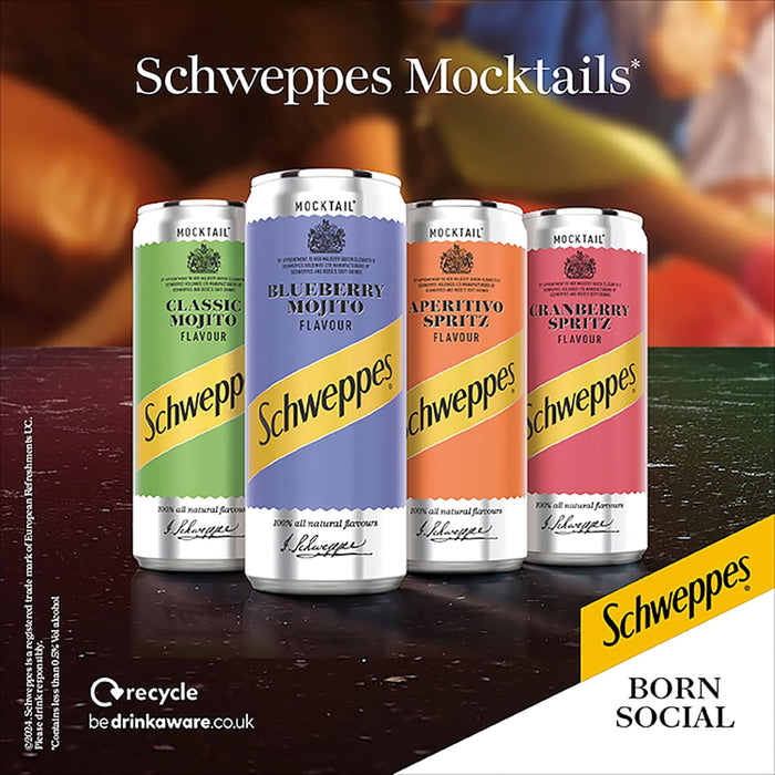 12X250ml Schweppes Cans Aperitivo Spritz  BBE 06-25 RRP £21 Sale price £8.99
