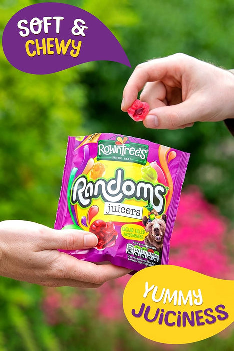 9 x 140g Rowntree's Randoms Juicers Sweets Sharing Bags,  (Packaging May Vary) BBE 07-25 rrp £15 sale price £5.49