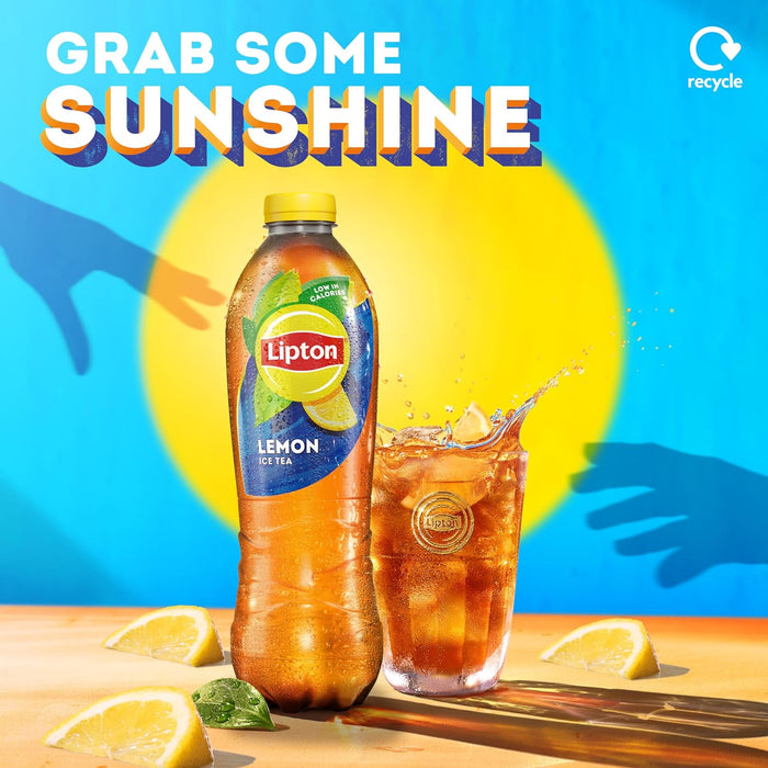 12X1.25L Lipton Lemon Bottled Ice Tea, low calorie soft drink, 100% black tea extract BBE 05-25 RRP £24.99 Sale price £11.99