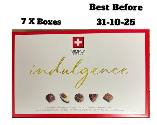 7 X Simply Swiss Assorted Chocolates boxes (1 Box of 15 Chocs)  BBE 10-25 RRP £25 Sale Price £11.49
