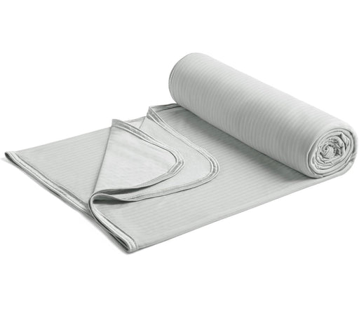 Marchpower Cooling Blanket, Bamboo Blankets 150x200cm Queen Size, Arc-chill Q-MAX>0.34 Cool Fiber Lightweight Summer Luxury Version Absorb Heat for Night Sweats Breathable and Soft All Season-Grey