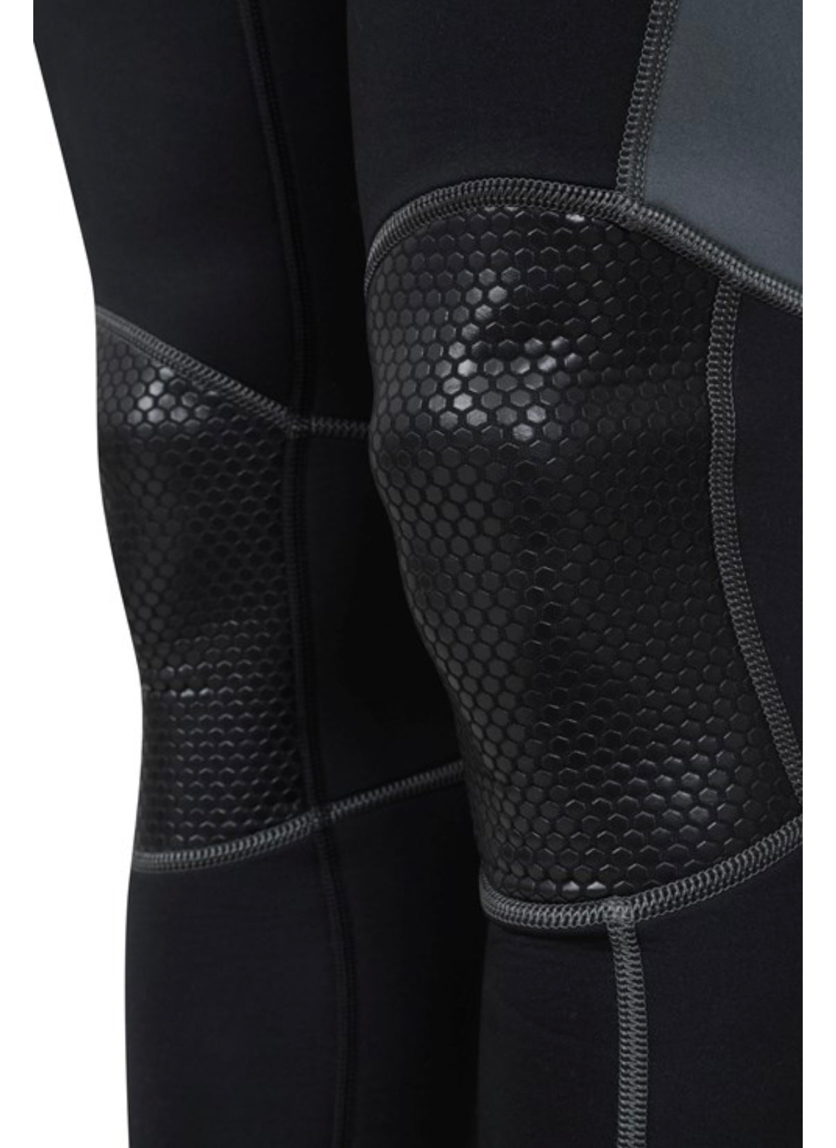 Mountain Warehouse Mens black / Grey 2.5mm Thickness Full Wetsuit - UPF 50+, Contour Fit, Adjustable Neck, Rubber Panel for Improved Grip - Long Sleeve Spring Summer Wet Suit for Bodyboarding & Surfing