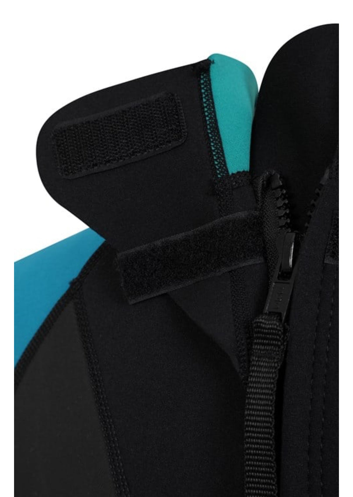 Mountain Warehouse Women's turquoise / black 2.5mm Thickness Full Wetsuit - UPF 50+, Contour Fit, Adjustable Neck, Rubber Panel for Improved Grip - Long Sleeve Spring Summer Wet Suit for Bodyboarding & Surfing