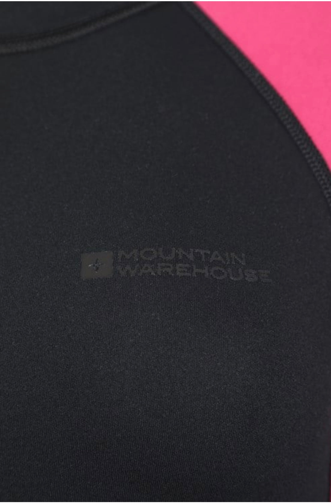 Mountain Warehouse Women's 2.5mm Thickness Full Wetsuit / half sleeve pink / Black UPF 50+, Contour Fit, Adjustable Neck, Rubber Panel for Improved Grip - Long Sleeve Spring Summer Wet Suit for Bodyboarding & Surfing
