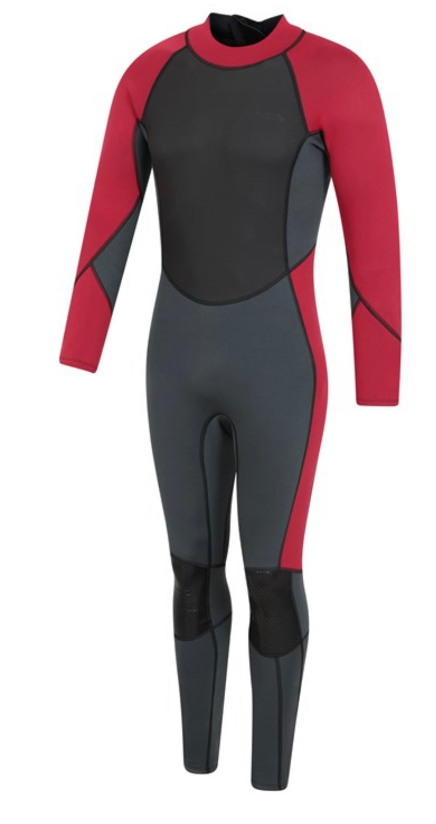 Mountain Warehouse Men’s Uk S-M 2.5mm Thickness Full Wetsuit - UPF 50+, Contour Fit, Adjustable Neck, Rubber Panel for Improved Grip - Long Sleeve Spring Summer Wet Suit for Bodyboarding & Surfing