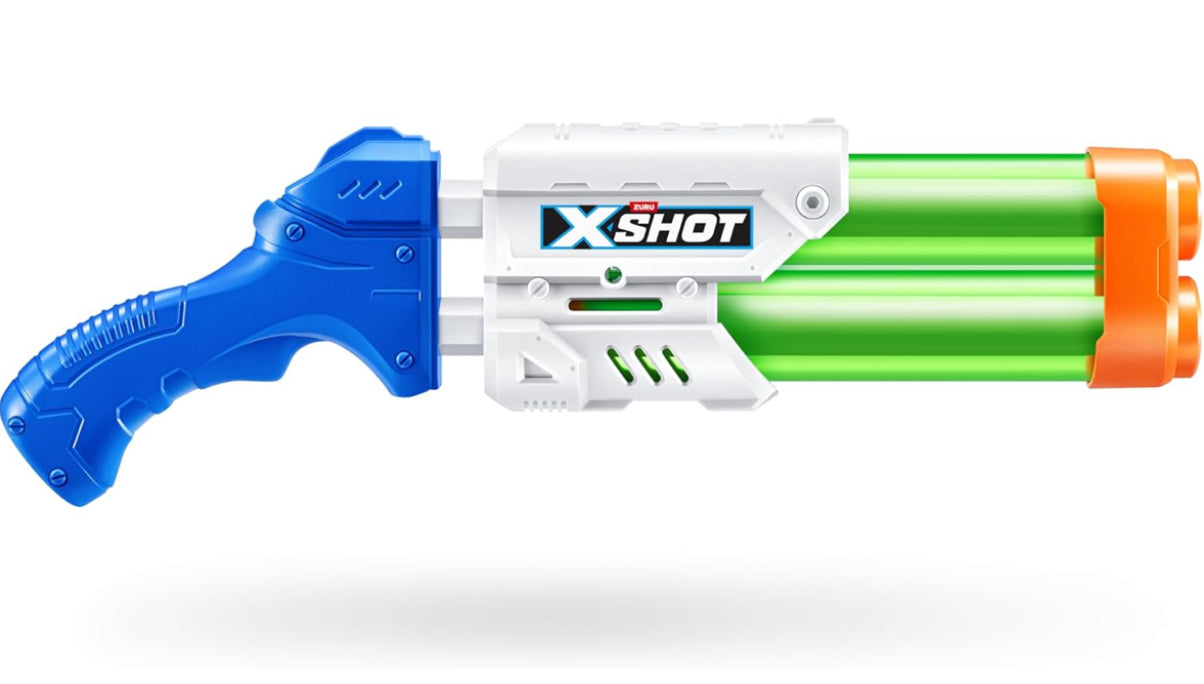 2 x XSHOT Small Dual Stream Water Blaster by ZURU Dual Play Water Toy, Dual Stream Blaster, Water Toy for Children, Teen and Adults