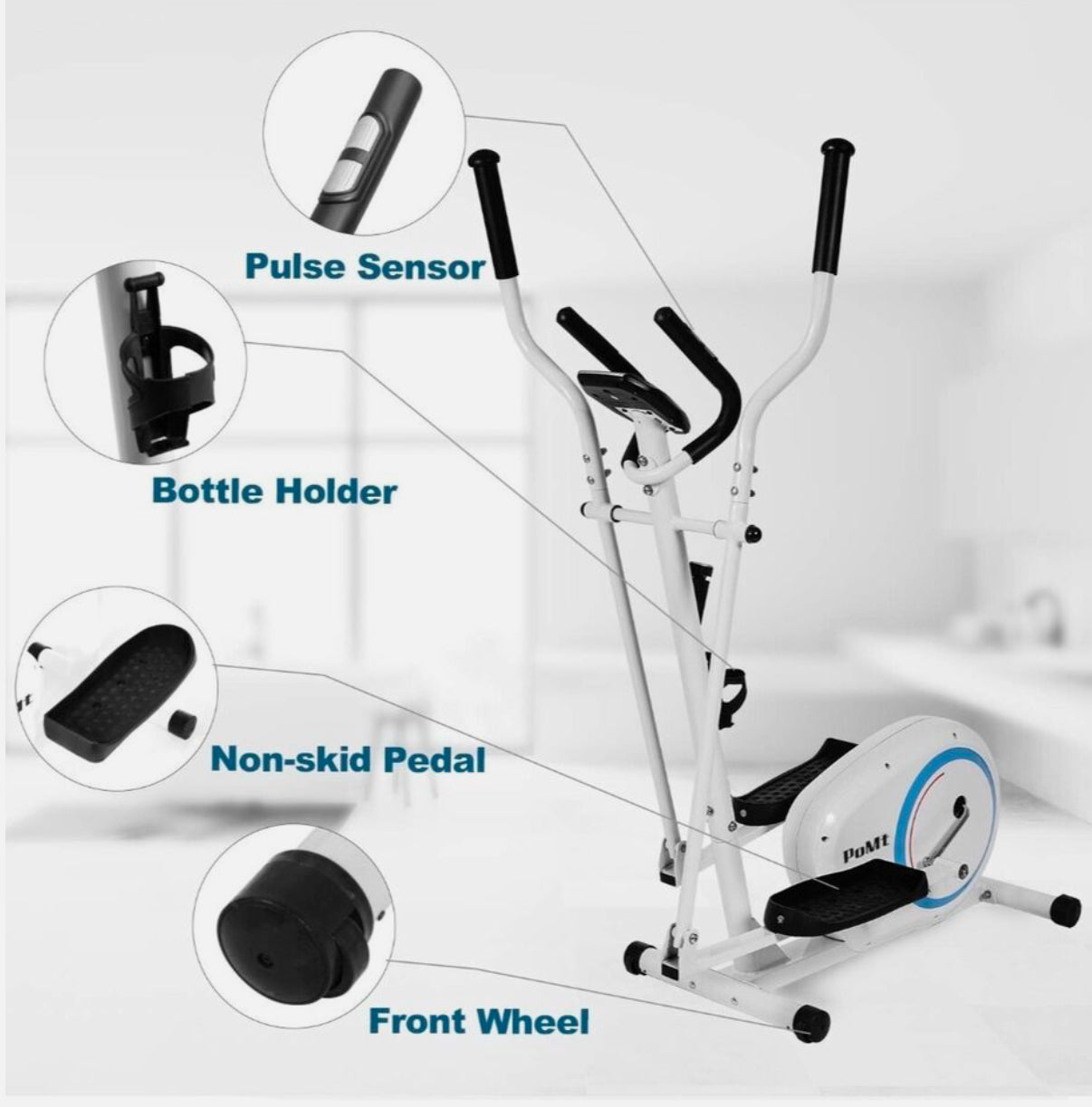 Cross Trainer Sturdy Stepper Digital Display 65” HT Special Offer POMT