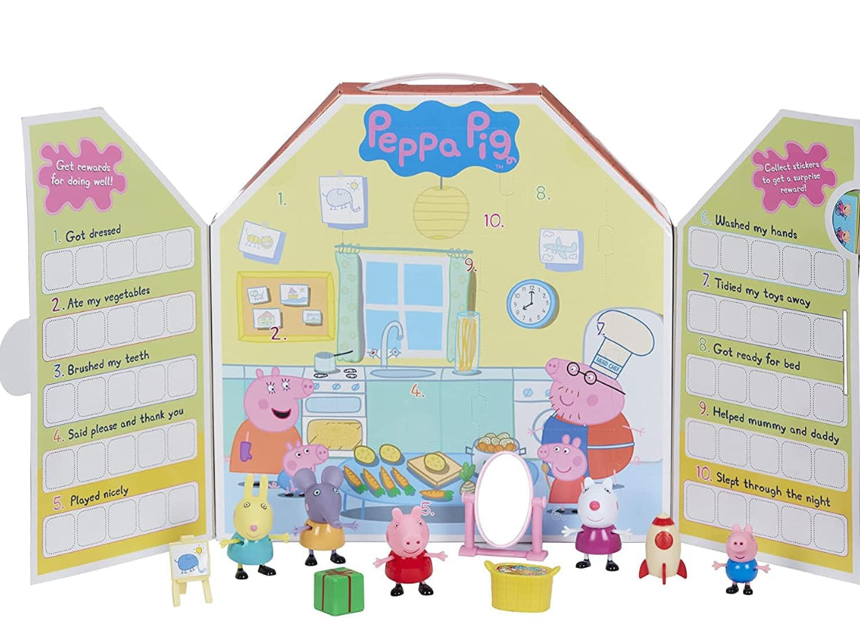Peppa Pig Reward Chart Figure and Accessory Pack, Red