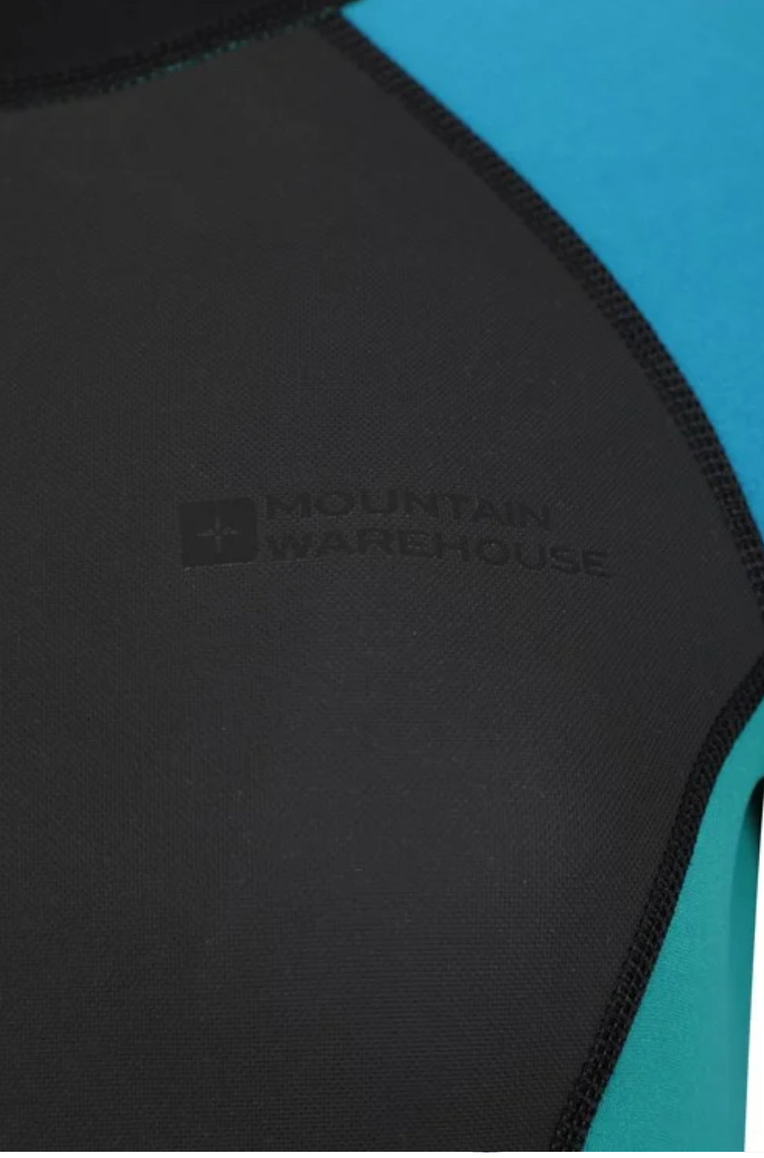 Mountain Warehouse Women's turquoise / black 2.5mm Thickness Full Wetsuit - UPF 50+, Contour Fit, Adjustable Neck, Rubber Panel for Improved Grip - Long Sleeve Spring Summer Wet Suit for Bodyboarding & Surfing