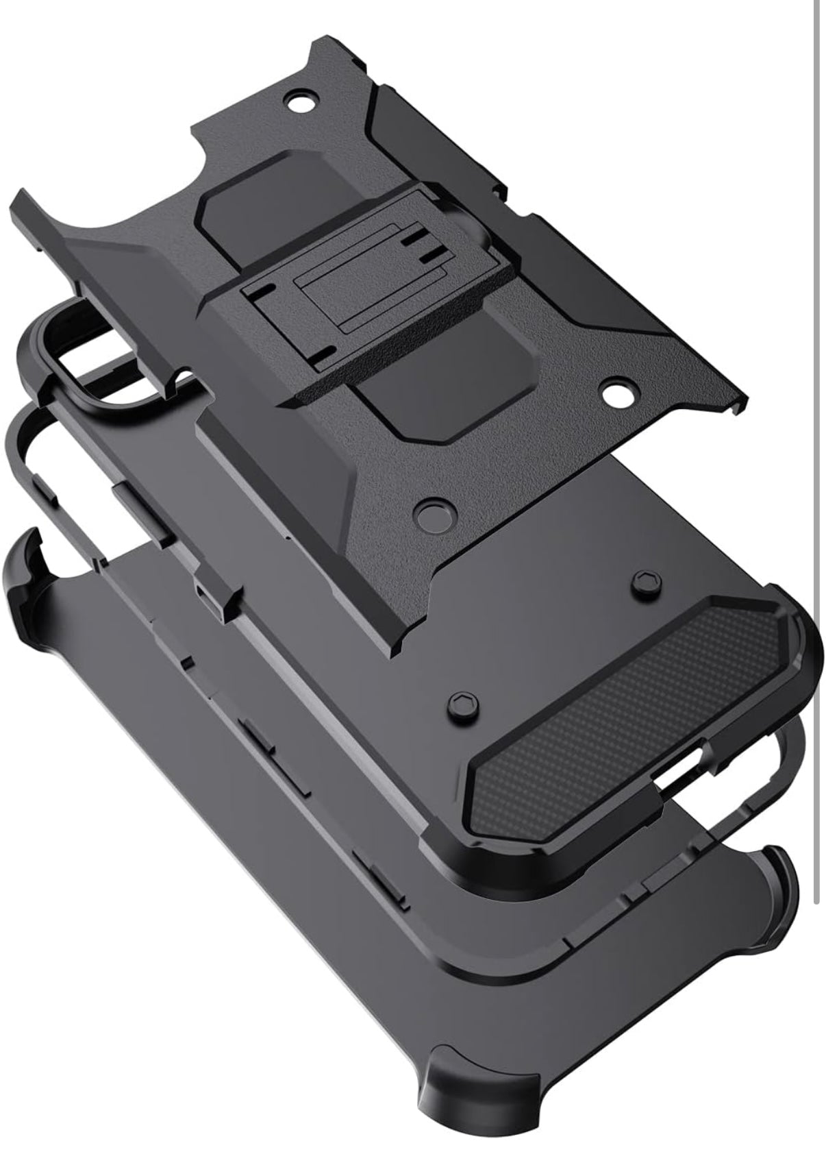 Cocomii Belt Clip Case - Luxury, Swivel Holster, Inward & Outward Facing, Kickstand, Military Grade, Heavy Duty, Shockproof (Black)