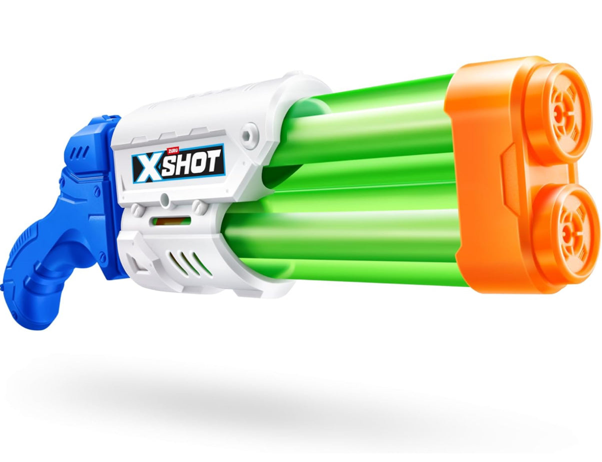 2 x XSHOT Small Dual Stream Water Blaster by ZURU Dual Play Water Toy, Dual Stream Blaster, Water Toy for Children, Teen and Adults