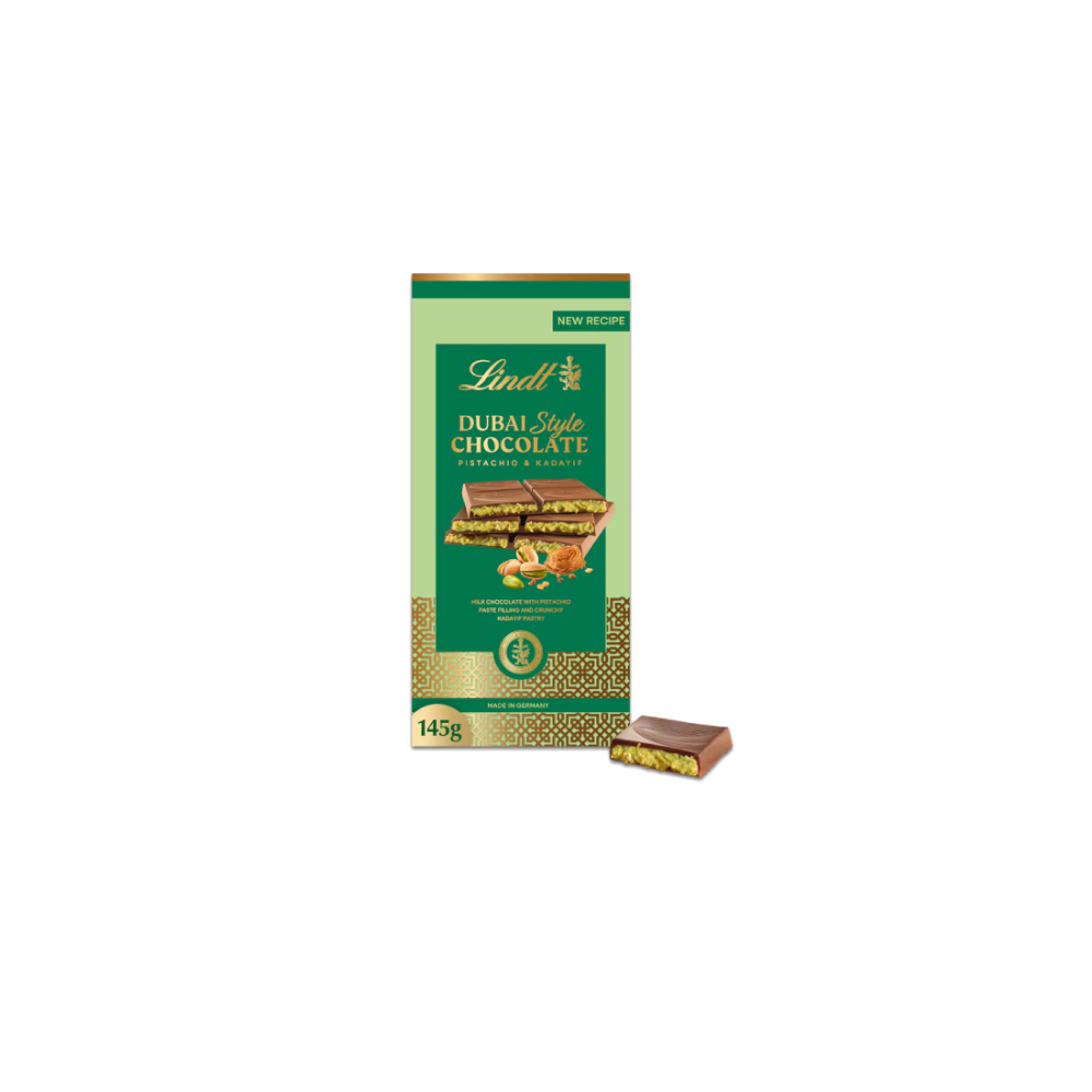 Lindt Dubai Style Chocolate Pistachio & Kadayif Bar (145g)