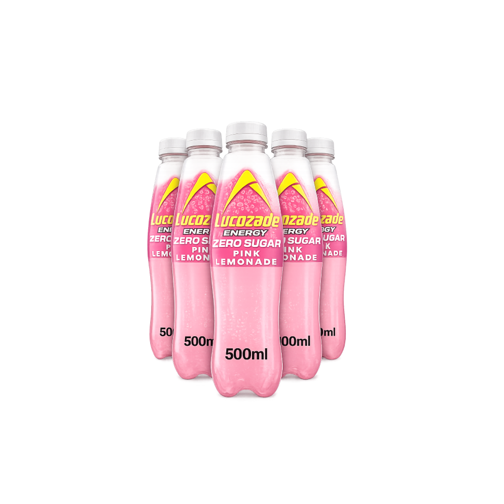 Lucozade Energy Zero Sugar Pink Lemonade (5x900ml)