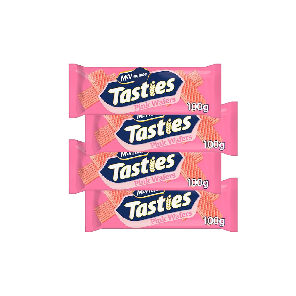 McVitie's Tasties Pink Wafer Biscuits (8x100g)