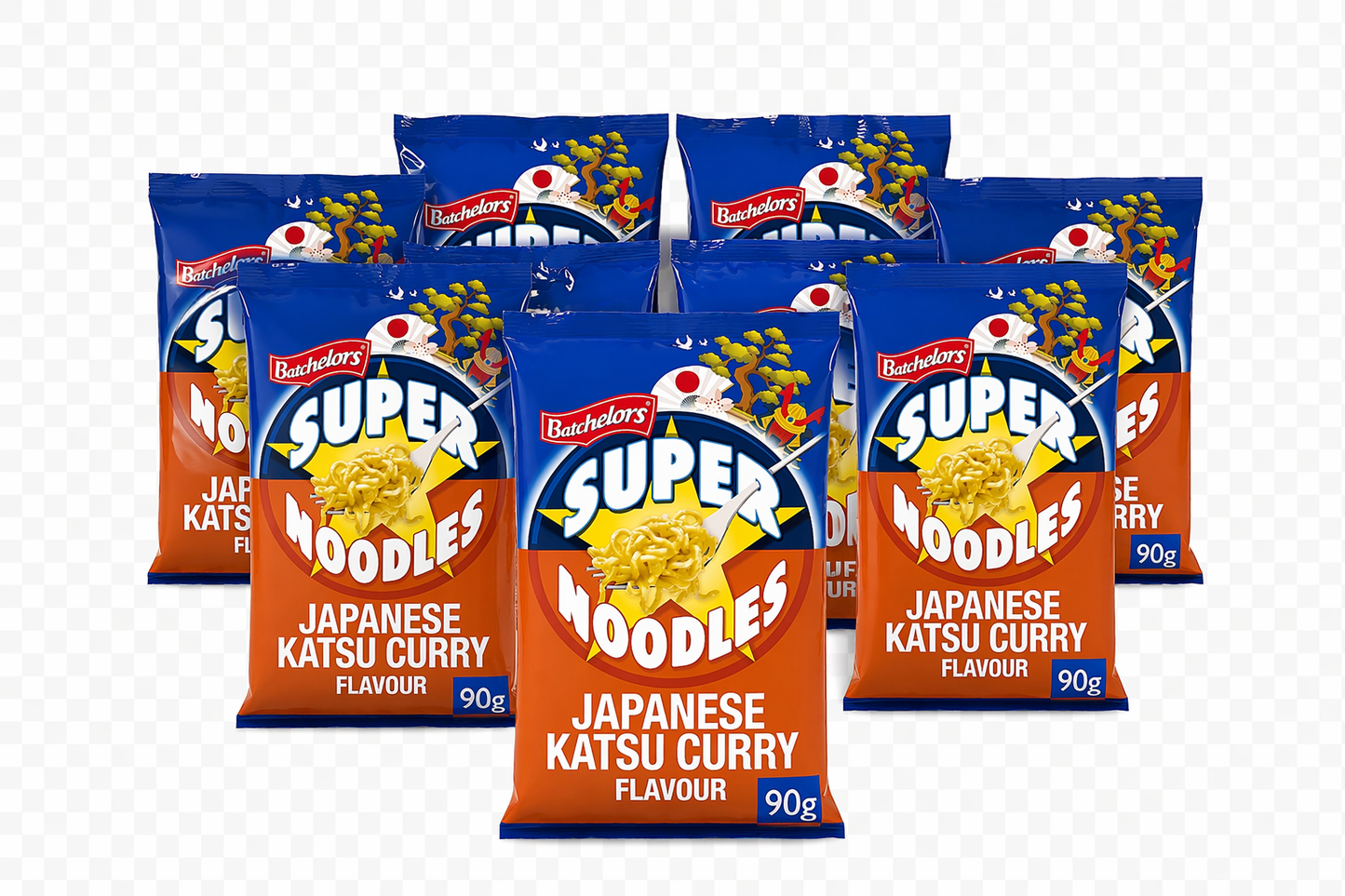 Batchelors Super Noodles Japanese Katsu Curry Flavour 8 Pack (8x90g)