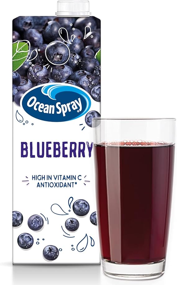 12 X 1 Litre Ocean Spray Blueberry Juice Drink, 1L Carton (12-Pack) BBE May 25 in just £7.50