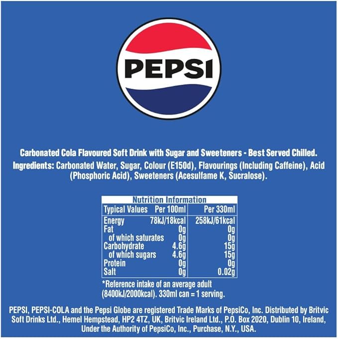 24 X 500ml Pepsi Regular in just £9.99 BBE April 25