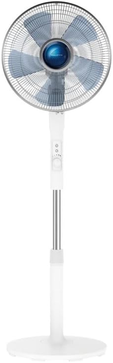 Rowenta Turbo Silence Extreme+ VU5840, 16 Inch Oscillating Stand Fan for Home and Office, Adjustable Height, 4 Speed Settings, 38dBA, White RRP £149 Sale Price £99