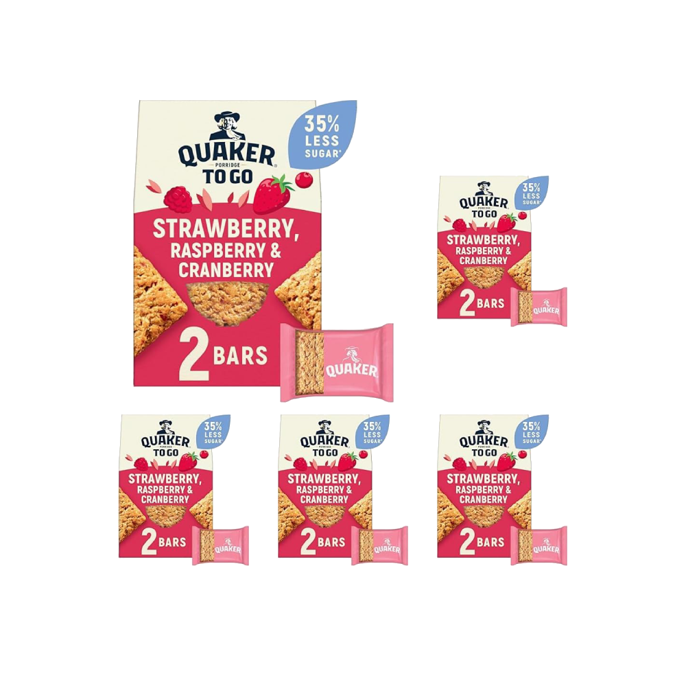 Quaker Porridge To Go Mixed Berries Breakfast Bars 2x55 g (5x110g)