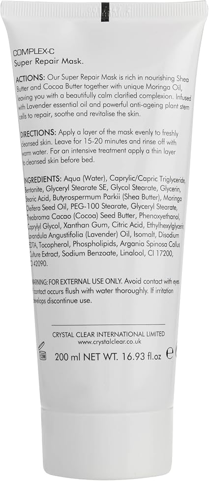 Crystal Clear Complex-C Super Repair Mask 200ml