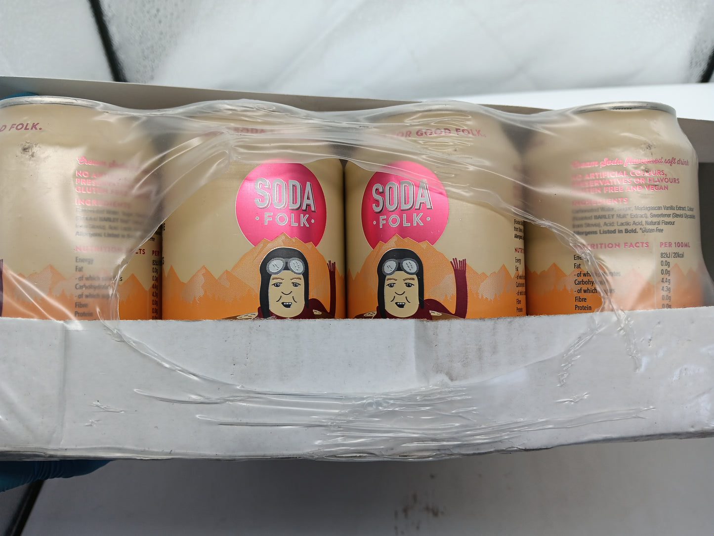 Soda Folk Cream Soda, American Style Fizzy Drinks, Real Maple Syrup, Sweet Refreshing Soft Drink, The Prime Drink, Nostalgic Flavours, Gluten Free & Vegan (24 x 330ml Cans)