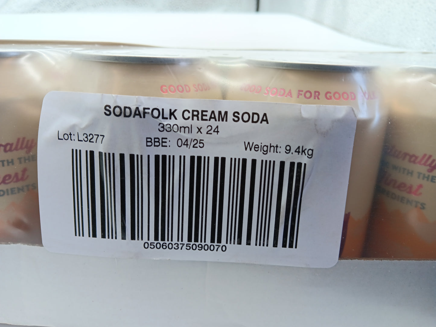 Soda Folk Cream Soda, American Style Fizzy Drinks, Real Maple Syrup, Sweet Refreshing Soft Drink, The Prime Drink, Nostalgic Flavours, Gluten Free & Vegan (24 x 330ml Cans)