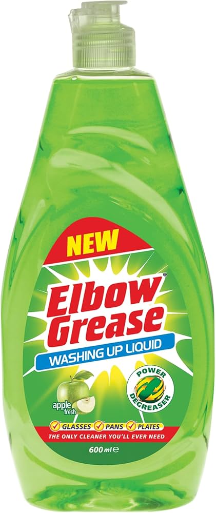 Elbow Grease Washing Up Liquid Apple (12X600ml)