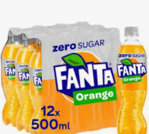 12X500ml Fanta Orange Zero Sugar  BBE 09-25 rrp £22 sale price £7.99