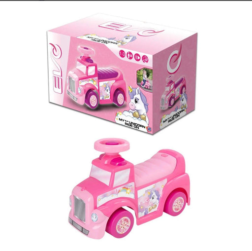 EVO My First Foot-To-Floor Unicorn Car | Ride-On Vehicle Toy for Toddlers & Kids