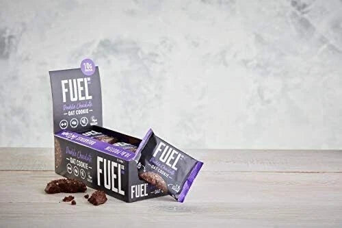 12x50G FUEL10K Double Chocolate Breakfast Oat Cookie, High Protein  Fibre, BBE 12-08-25 RRP £15 Sale price 7.99