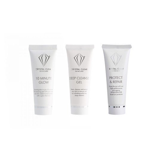 Crystal Clear Skin Care Mini Bundle | Travel Kit