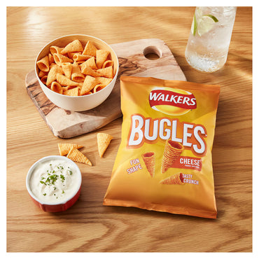 Walkers Bugles Cheese Sharing Bags Crisps (12x100g) BBE 11-10-25