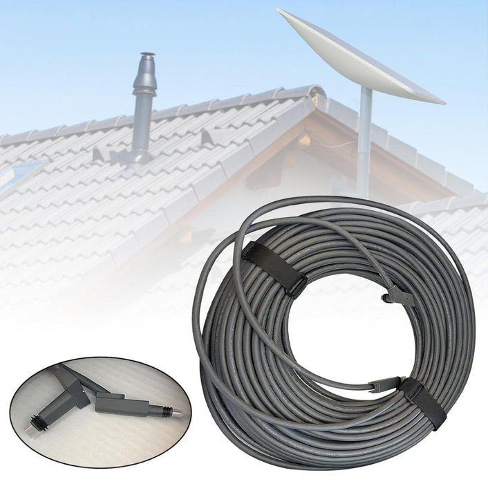 Starlink Rectangular Satellite V2 Dish Internet 30ft Replacement Cable,Starlink Ethernet Adapter Satellite Internet V2 New for Square Dish