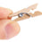 100 Pieces Mini Wooden Pegs Clips Photo Pins Coloured Craft, Natural